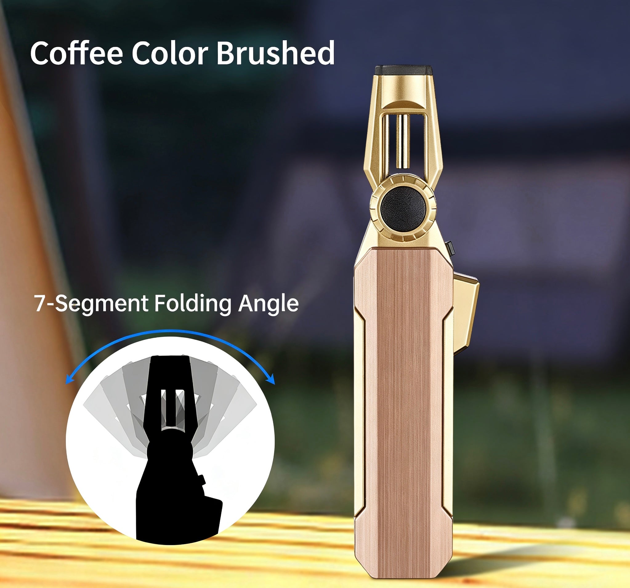 ZB-102 Foldable Windproof Butane Torch Lighter