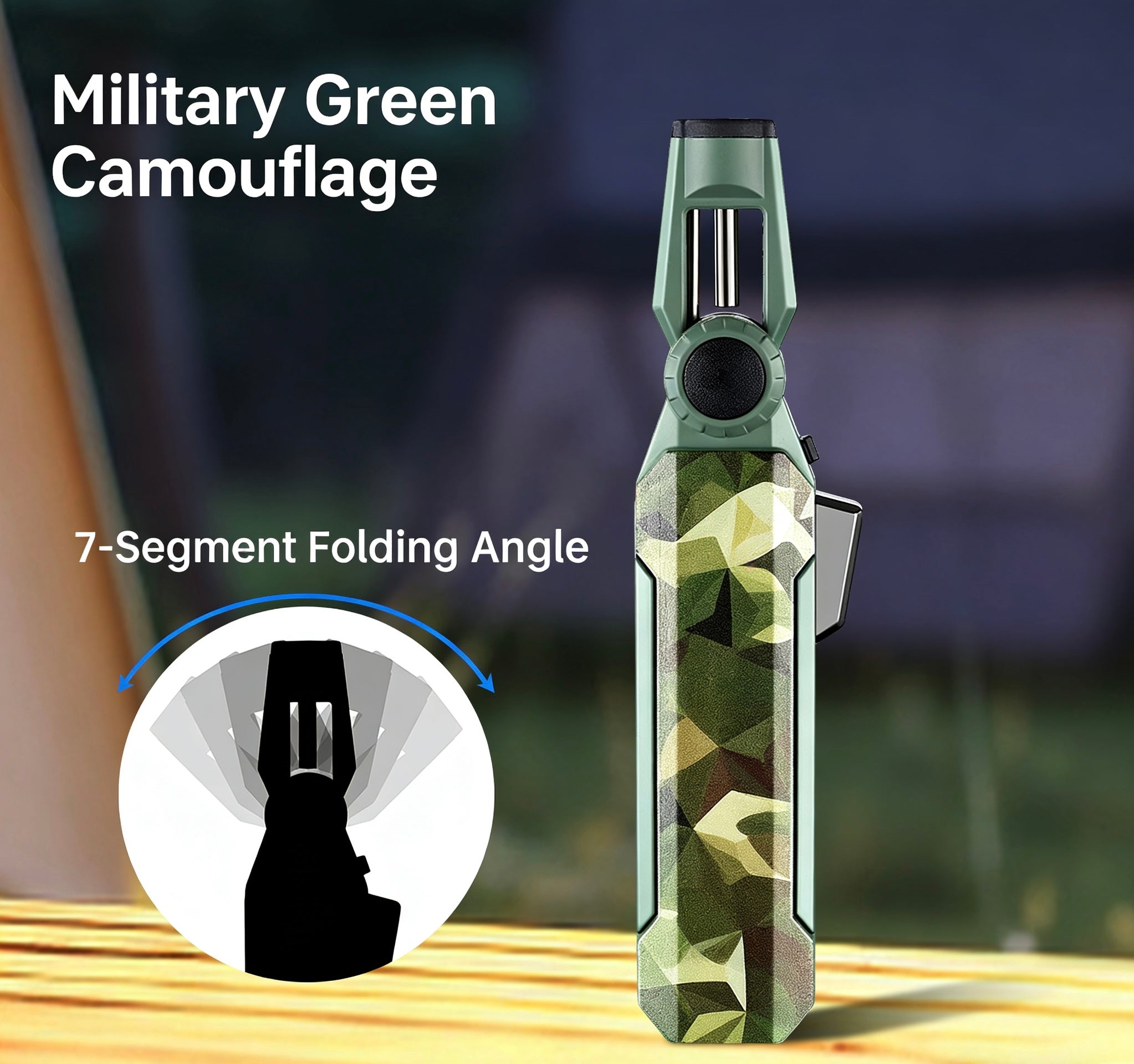 ZB-102 Foldable Windproof Butane Torch Lighter