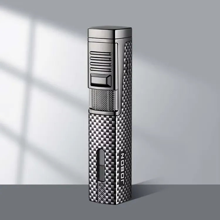 zb-188 High-end blue flame cigar lighter, windproof, metal, refillable, durable gas lighter(NO.gas)
