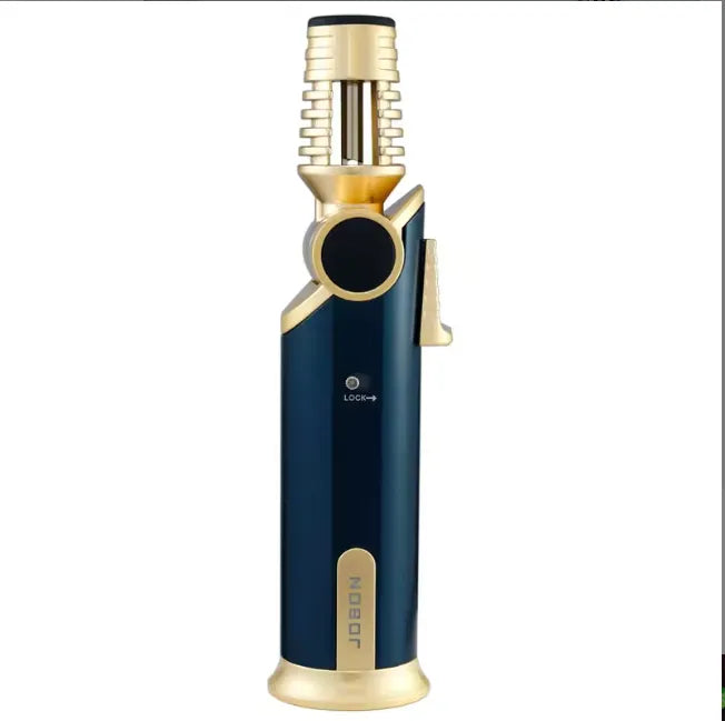 ZB-333 New type of wind-proof inflatable multi-functional rotatable barbecue torch with blue flame gun, cigar flashlight and lighter.(NO.gas)