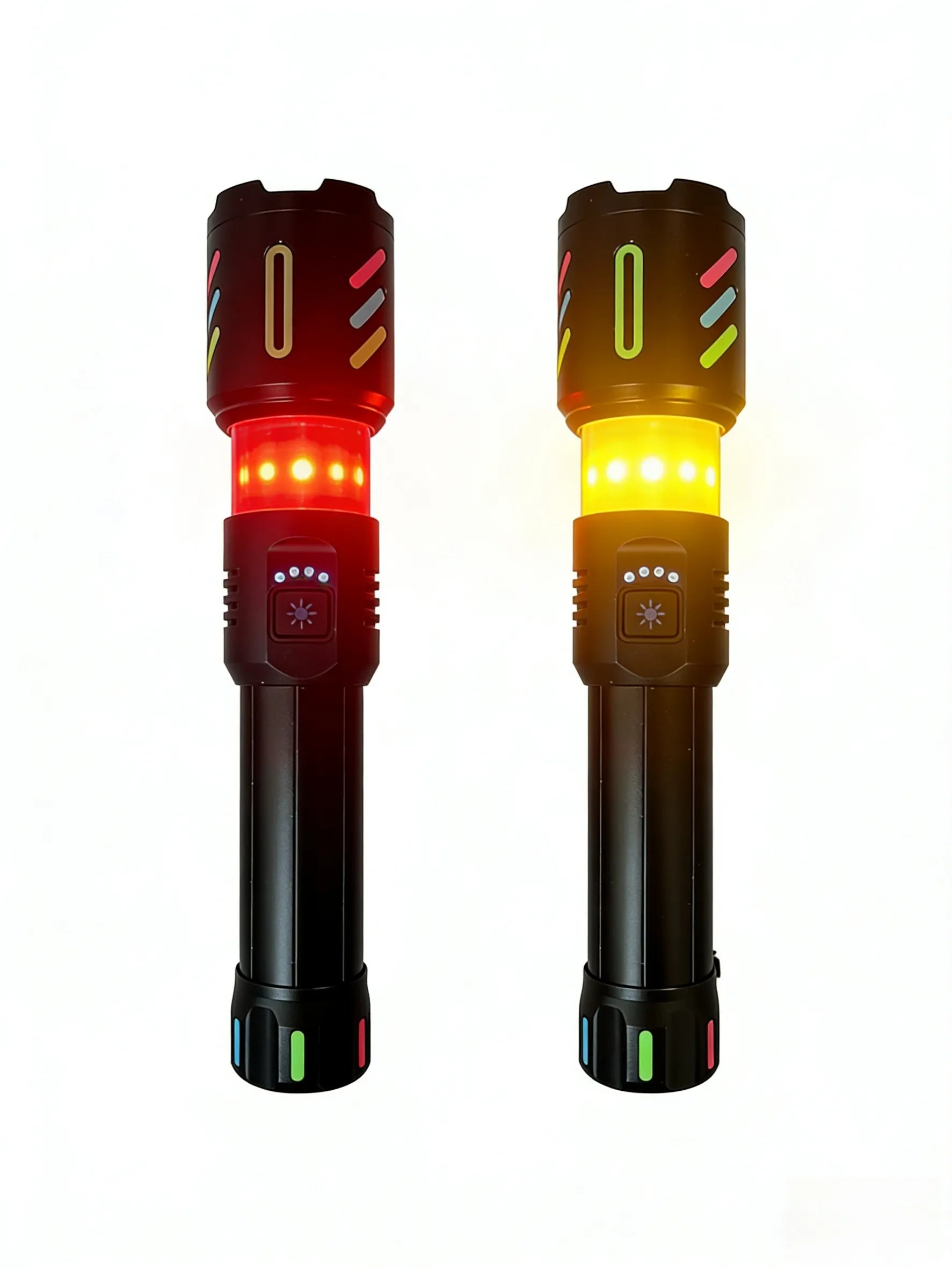 W-514CSuper bright zoom flashlight with powerful zoom, ambient light, alarm light, tactical white laser and rechargeable.